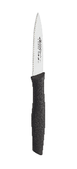 Couteau Office Cranté Couleur Noir Série Nova 85 mm
