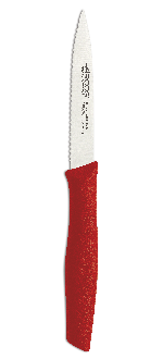 Nova Series 100 mm Serrated Red Colour Paring Knife