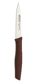 Nova Series 4" Serrated Brown Colour Paring Knife