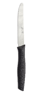 Couteau Table Cranté Couleur Noir Série Nova 110 mm