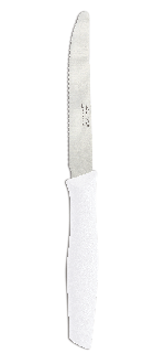 Couteau de table cranté Blanc Nova 110 mm