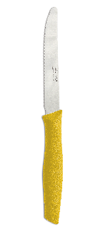 Cuchillo Mesa Color Amarillo Perlado Serie Nova 110 mm