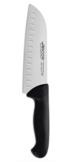 Cuchillo Santoku color negro Serie 2900 180 mm