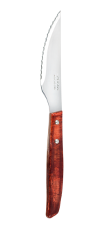 Steak knife with poplar wood handle 110 mm