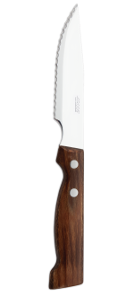 120 mm Wide Blade Steak Knife with Compressed Beech Wood handle