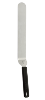 Spatula with black handle 220 mm x 35 mm