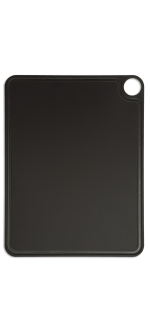 Tabla De Corte negra con canal y colgador 427 x 327 mm