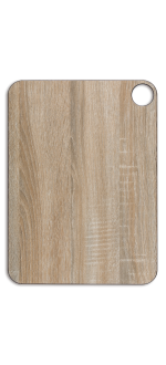 Brown cutting boards with hanger 377 x 277 mm
