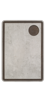 Grey Sauce Serving Board With Channel 330 X 230 mm