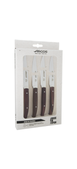 Arcos steak knives Set of 12 units brown polyamide handle - 18-804000 -  Arcos