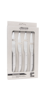 Set of 4 PCS. White micro-pearl Steak Knife