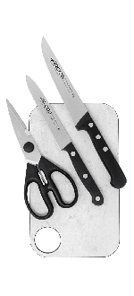Universal Kitchen + Scissors + Cutting Board Starter Kit 