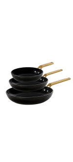 Set di Padelle Samoa Iconic Nero 20, 24 e 28 cm