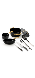 Mega Set Cocina Eclipse + Samoa Iconic Negra + Utensilios