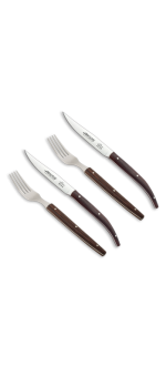 Set Origin Madera de Palisandro 2x Tenedores y 2x Cuchillos