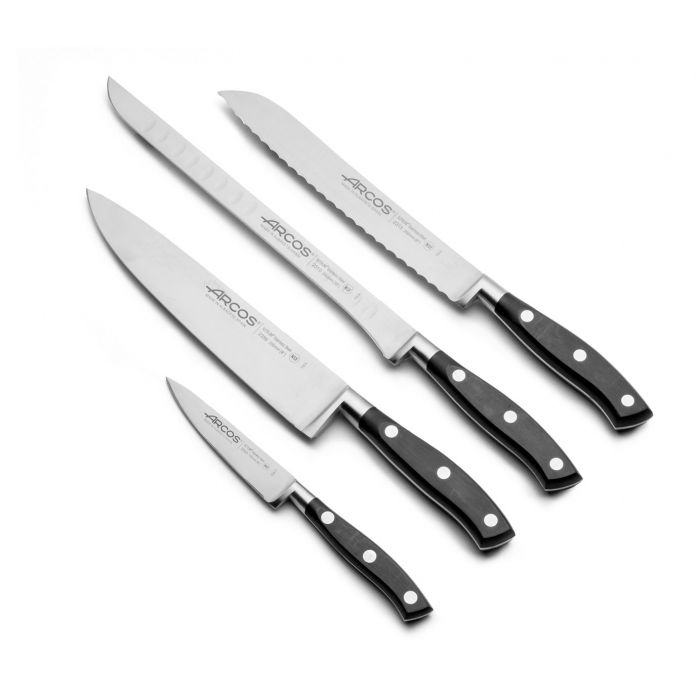 Bloc De 3 Couteaux + Ciseaux Noir Arcos 285000 à Prix Carrefour