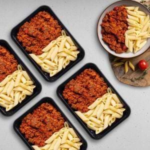 Conditie 4 maaltijden Pasta Beef – Paprika Bolognese | Muscle Meals