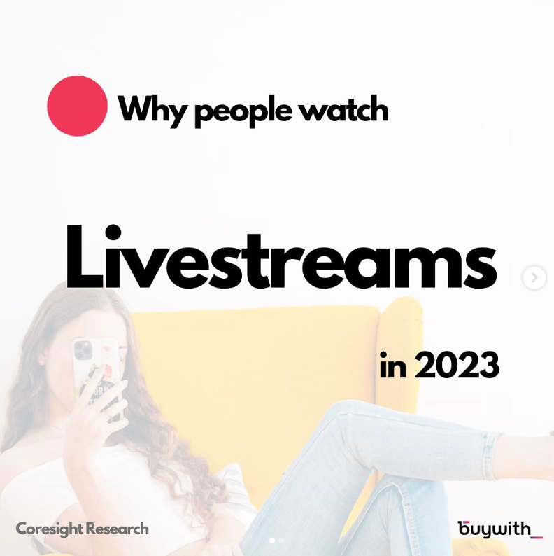 Why do people watch livestreams in 2023?