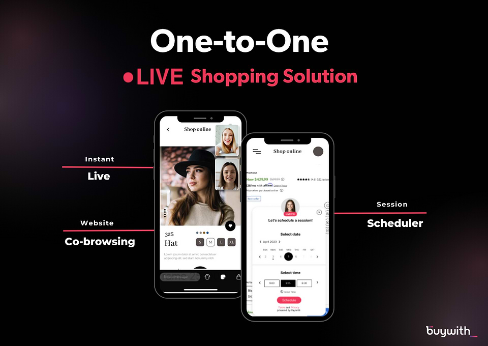 one to one live shopping solution by buywith