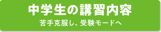 中学生 苦手克服し、受験モードへ