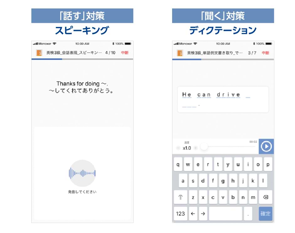 「話す」対策・「聞く」対策