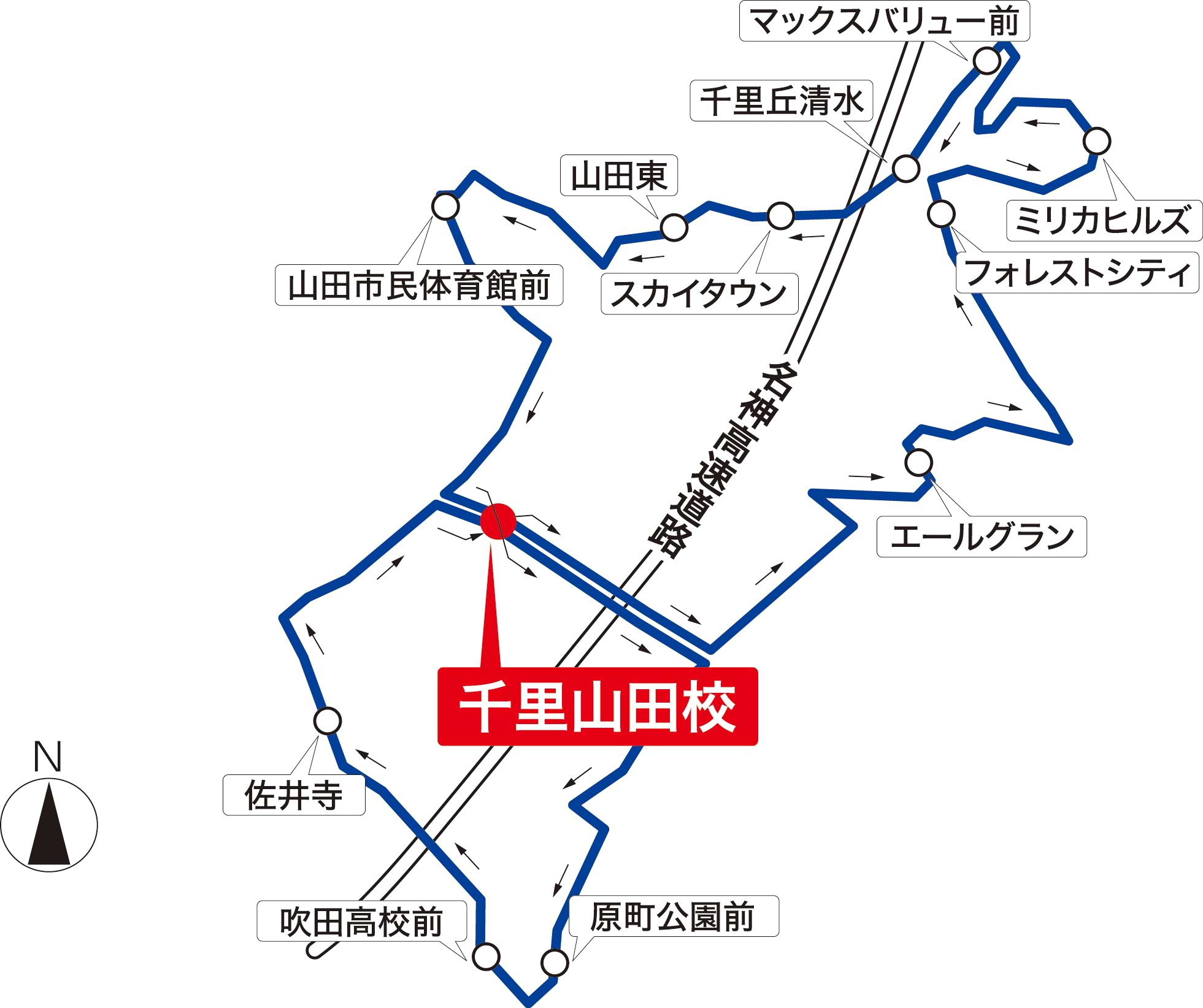 バスルート拡大図