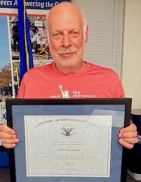 Kleinman Given ‘President’s Lifetime Achievement Award’ for WVEMS Service