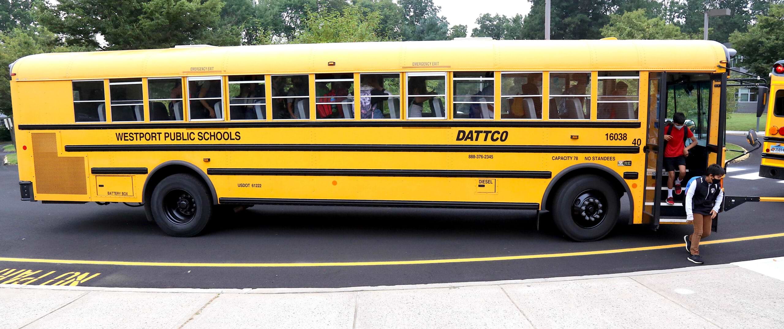 Five schools tapped to ‘temporarily’ host school bus parking Westport