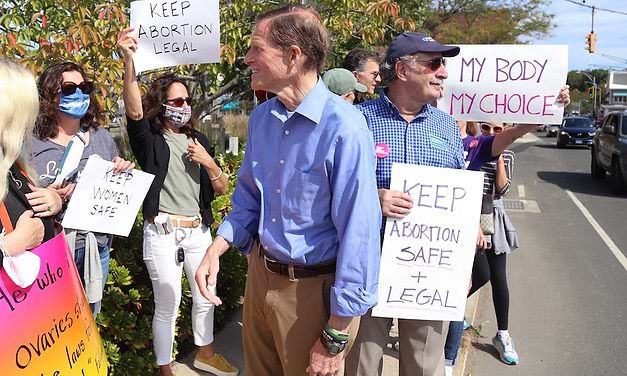 Blumenthal Joins Saturday’s Abortion Rights Protest