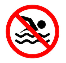 No swimming at Westport’s beaches Monday