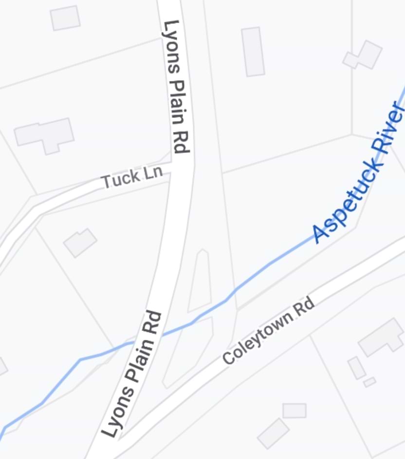 Alert Thursday morning crash closes - Lyons Plains Coleytown Map 