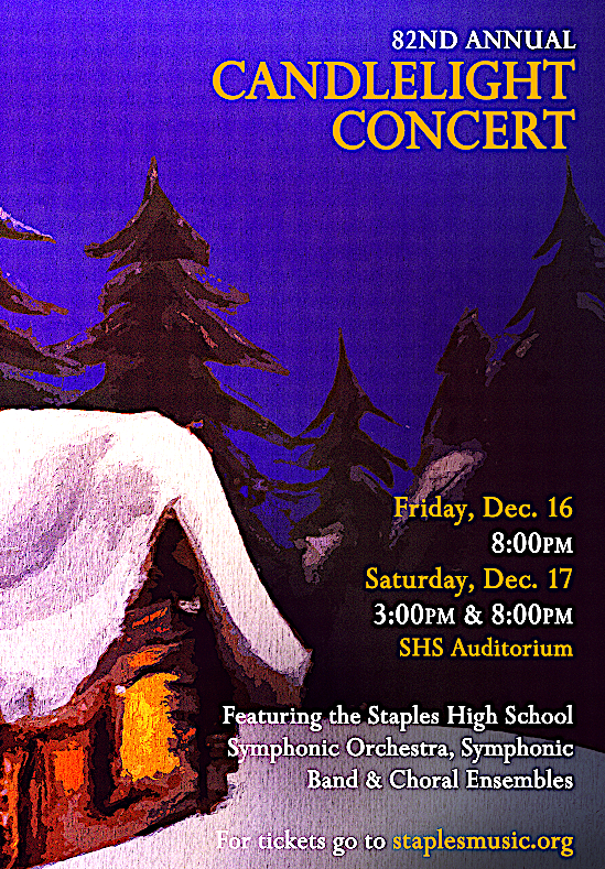 “Candlelight Concert’ at Staples to brighten Westport holidays