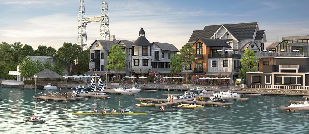 A rendering of the Hamlet at Saugatuck.