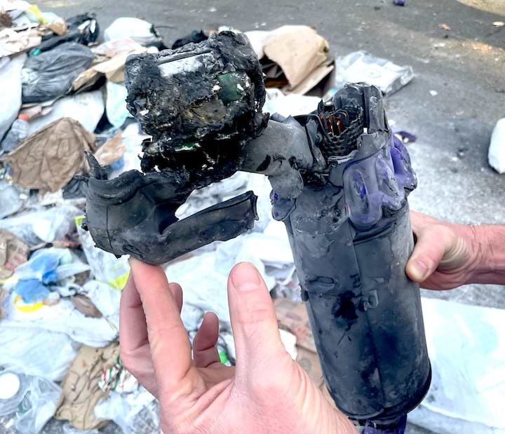 Fire officials Lithium batteries ignite blaze in garbage truck
