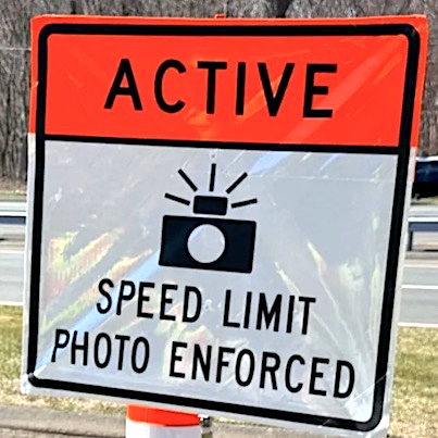 traffic laws photo enforced sign
