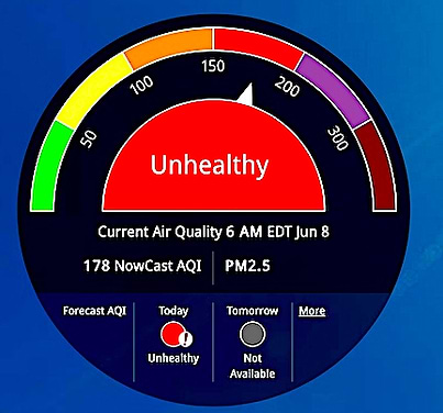 Westport air quality still rated unhealthy Thursday