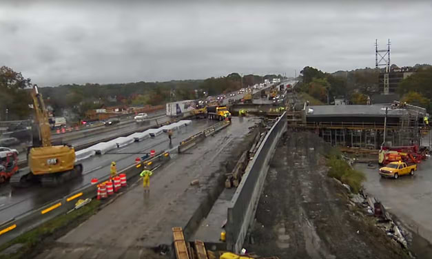 Video: Watch Saugatuck’s new I-95 span slide into place