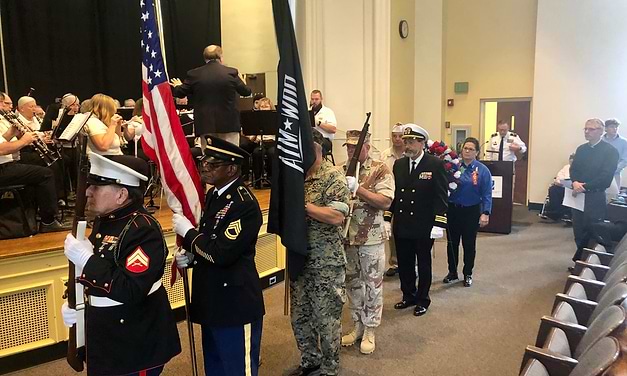With music, prayers and a rifle salute, Westport honors its veterans