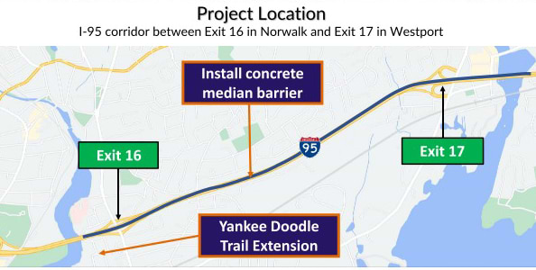 Detour alert: I-95 ramps at Exit 17 closed this week