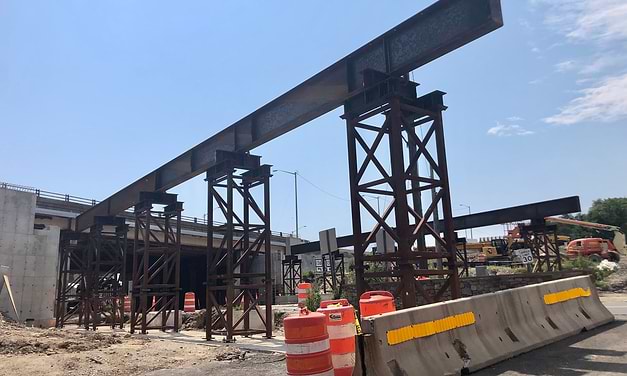 Second new I-95 span sprouts over Saugatuck