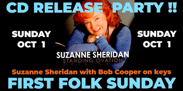Suzanne Sheridan music CD to be released at Oct. 1 concert