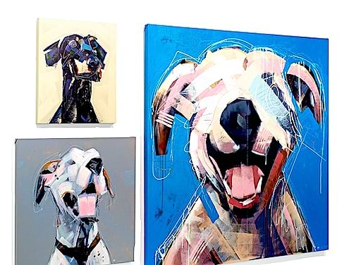 Dog portraits showcased at Sorelle Gallery exhibit