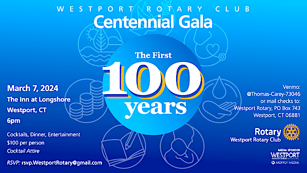 Westport Rotary plans gala to celebrate centennial