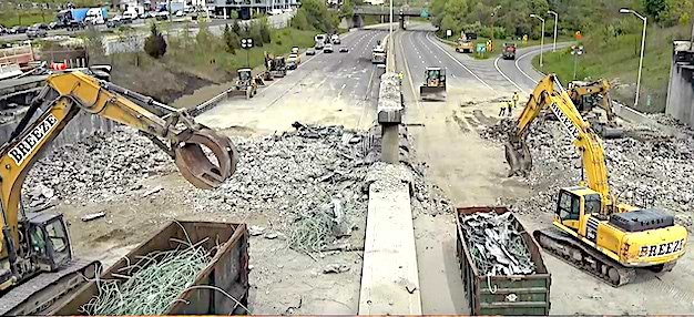 Watch live / update: I-95 bridge has been demolished | Westport Journal