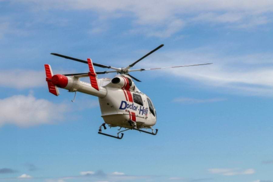 患者搬送のドクターヘリ