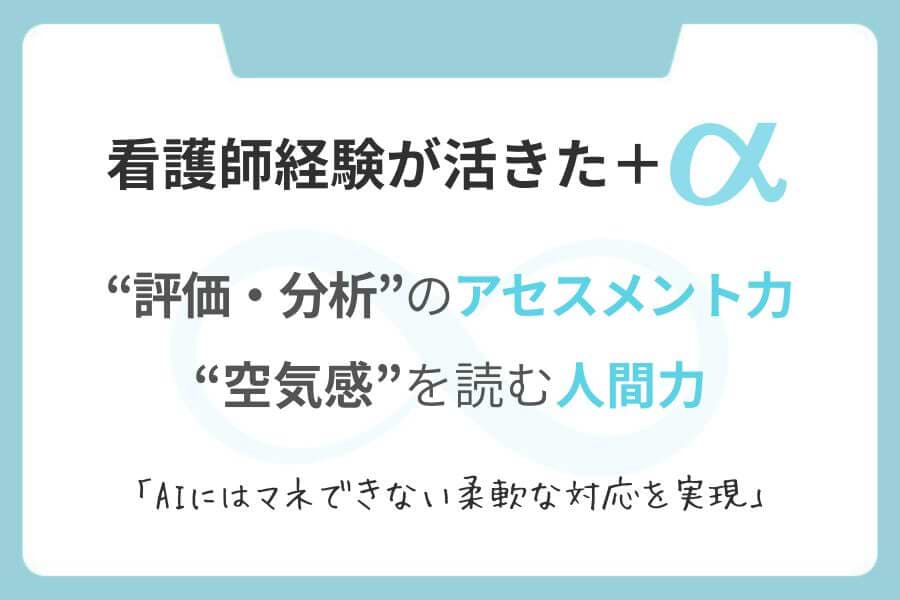 医療通訳に看護師経験が活きたことの図解