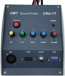 CRU-77 מגבר להתקנות משולב עם קופסת חיבורים מבית UMT 
