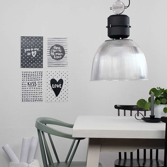 Industriele hanglamp 1-lichts Transparant  ANNE LIGHTING - 7695ZW - Industrie lamp - Industriële hanglamp - Anne Lighting - Clearvoyant - Industrieel - Modern - Transparant Transparante kap - Metaal Kunststof