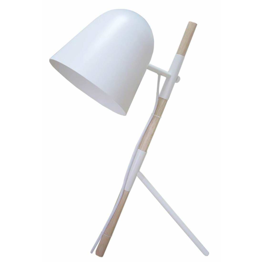 Tafellamp, wit 1-lichts "Sensa" 54cm, kap 20x20cm, ART DELIGHT TL1946WI - Webo Verlichting
