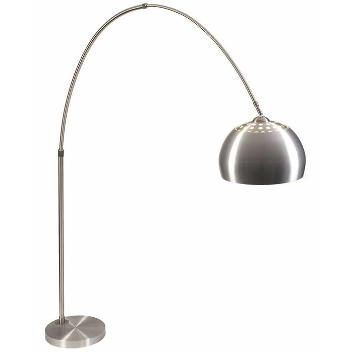 Vloerlamp staal 1-lichts "Bobi" boog 250cm hoogte
